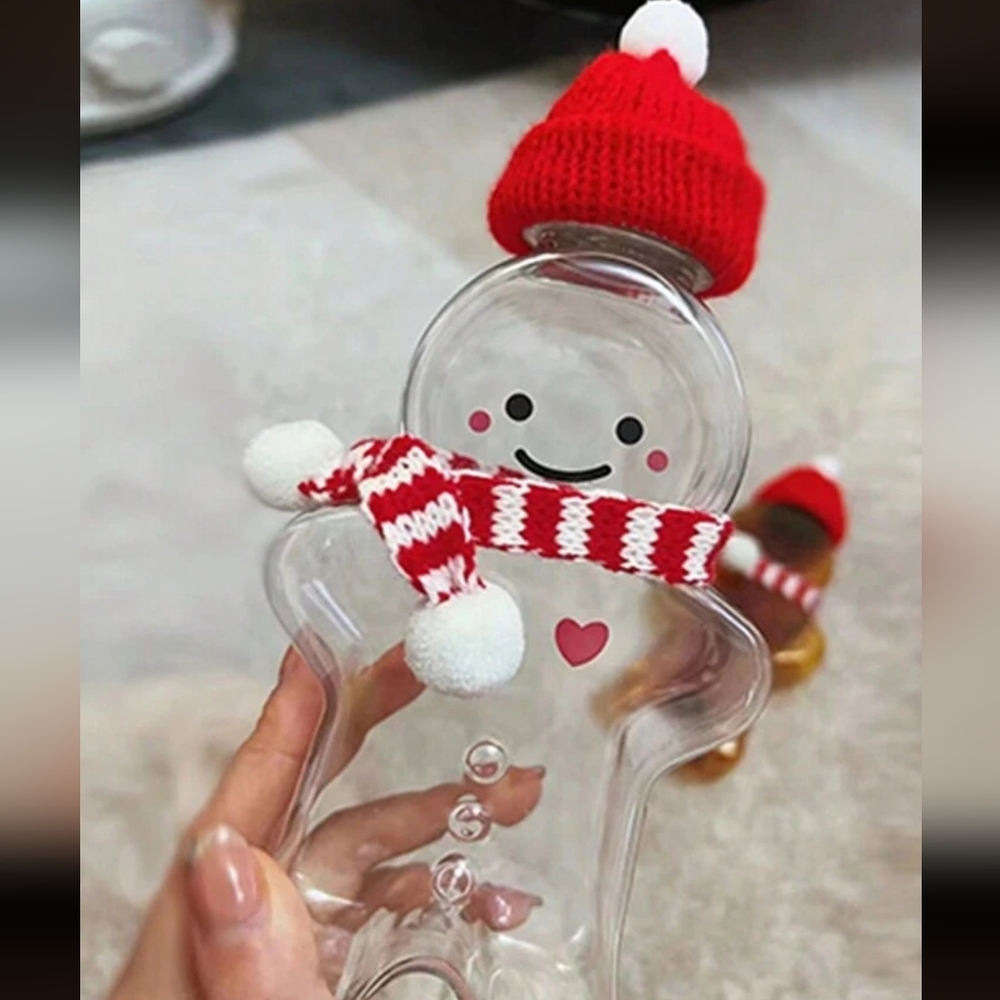 Two Plastic Gingerbread Man Cups - image 8